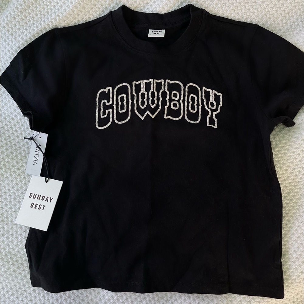 ARITZIA COWBOY CROP TOP SIZE XS NWT